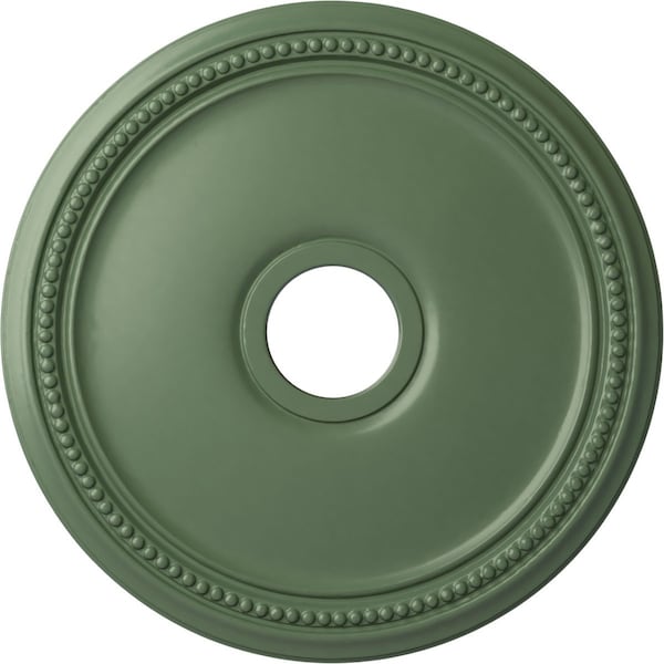Ekena Millwork Diane Ceiling Medallion (Fits Canopies up to 5 3/8"), 18"OD x 3 5/8"ID x 1 1/8"P, Athenian Green CM18DIAGF - main